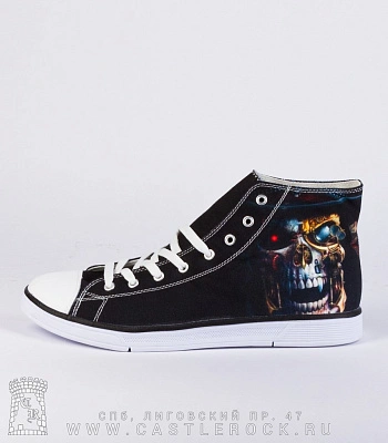 кеды череп киборга стимпанк