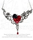 подвес alchemy gothic (алхимия готик) p721 the blood rose heart