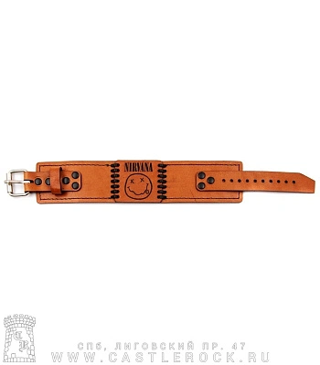 браслет кожаный с гравировкой nirvana