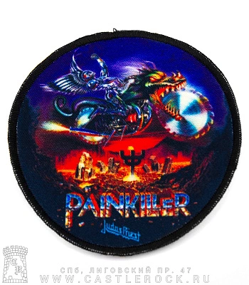 нашивка judas priest "painkiller" (круглая)