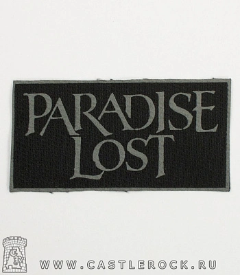 нашивка paradise lost (надпись серая)