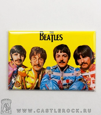 магнит прямоугольный beatles "sgt. pepper’s lonely hearts club band"
