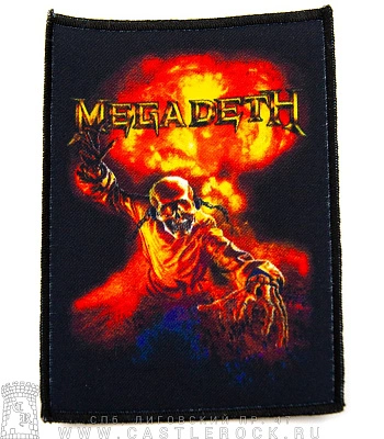 нашивка megadeth vic rattlehead (взрыв)