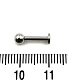 Лабрет Сталь с Шариком 1,6 х 8 х 4