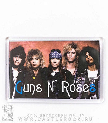магнит прямоугольный guns'n'roses (группа)