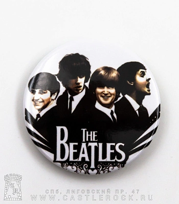значок beatles (группа, лучи)