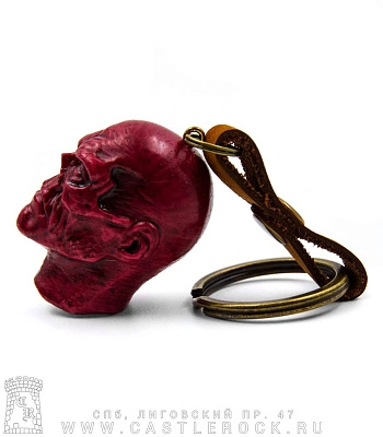 брелок красный череп (детализированный)