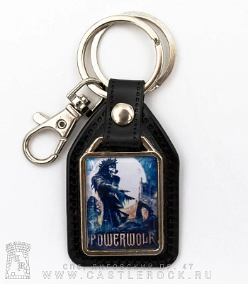 брелок прямоугольный на подкладке powerwolf "blessed & possessed"