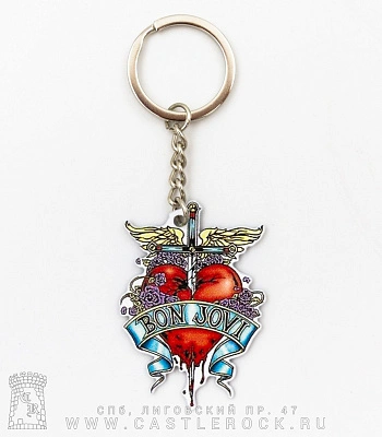 брелок металлический bon jovi