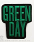 нашивка термо green day (лого зеленое, вышивка)