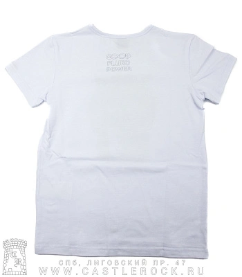 футболка детская котенок с кофе "nope" (белая, светится)