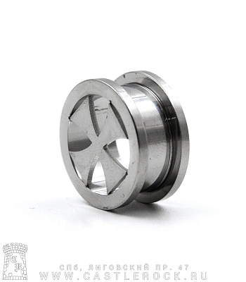 Плаг Сталь Крест Железный 18 мм