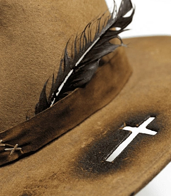 шляпа фетровая jack wandering (коричневая)