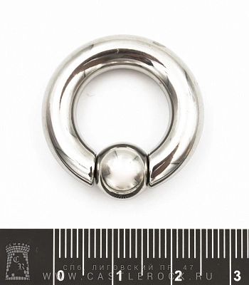 Кольцо BCR Хард Сталь 6 х 16 х 10 (с пружинным шариком)