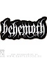 нашивка behemoth (лого белое, вышивка)