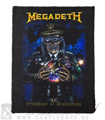 нашивка megadeth "symphony of destruction"