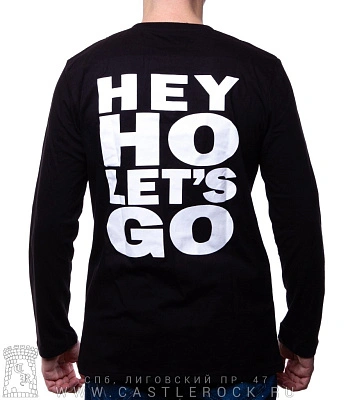 футболка ramones "hey ho let's go" д/р