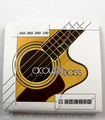 струны emuzin для бас-гитары акустической 4ab45-100