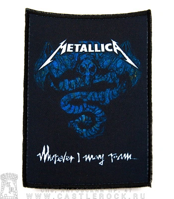 нашивка metallica "wherever i may roam"