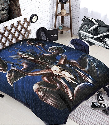 покрывало скелет на мотоцикле