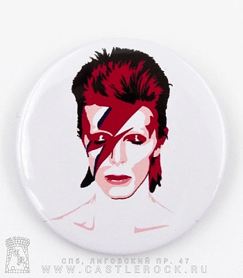 значок david bowie "aladdin sane"