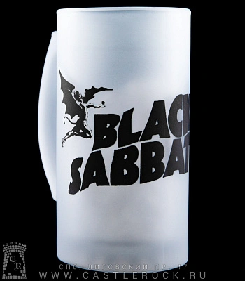 кружка пивная стеклянная black sabbath