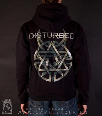 балахон на молнии disturbed "lost souls"