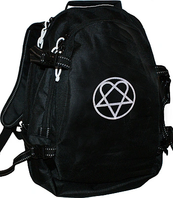 рюкзак с вышивкой him (лого белое)