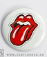 значок rolling stones (лого, белый)