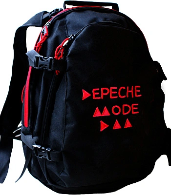 рюкзак с вышивкой depeche mode (лого красное)