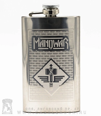 фляга стальная с гравировкой manowar 6 oz