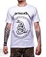 футболка metallica "nothing else matters" (змея, белая)