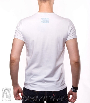 футболка ван гог и мона лиза (белая, светится)