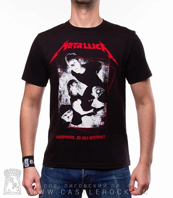 футболка metallica "hardwired… to self-destruct" (группа)