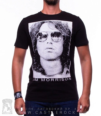 футболка doors jim morrison (ч/б, принт большой)