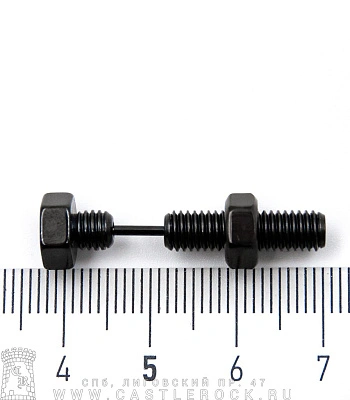 Обманка Плага Сталь Черная Болт 1,2 х 6 х 8/8