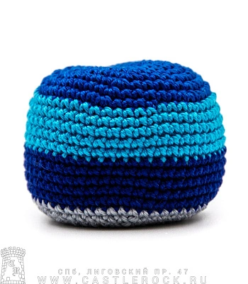 сокс полосатый (синий, голубой, серый, пластиковые гранулы)