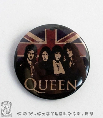 значок queen (группа, флаг великобритании)