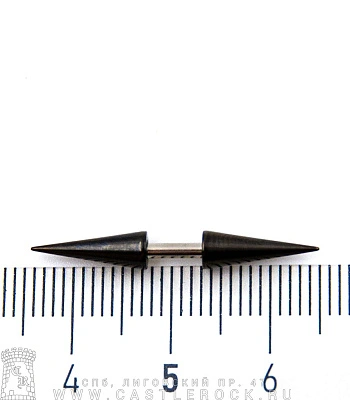 Микроштанга Сталь с Шипами (черными) 1,6 х 6 х 4/4