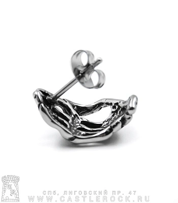 серьга кисть скелета
