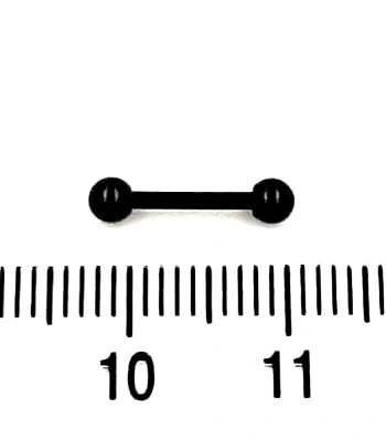 Микроштанга Сталь Черная с Шариками 1,2 х 8 х 3/3