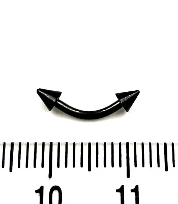 Микробанан Сталь Черный с Шипами 1,2 х 8 х 3/3