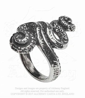 кольцо alchemy gothic (алхимия готик) r221 kraken
