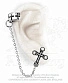 серьга кафф alchemy gothic (алхимия готик) e195 cross