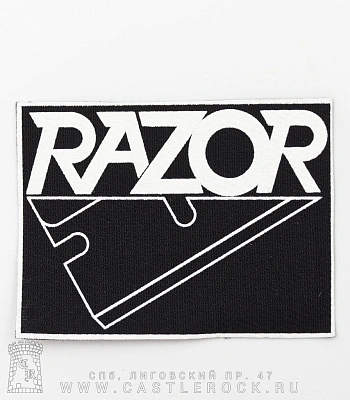 нашивка razor (лого белое)