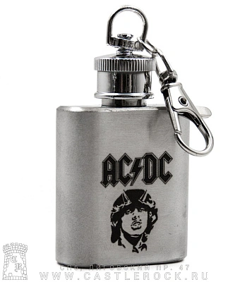 брелок фляга с гравировкой ac/dc angus young
