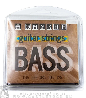 струны emuzin для бас-гитары (пятиструнной) 5s45-125