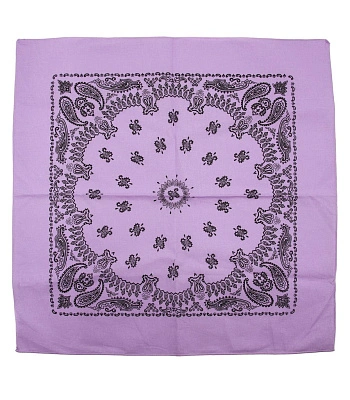 бандана классика сиреневая (огурцы черные)