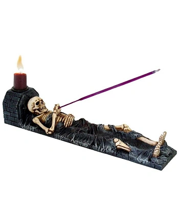 подставка под благовония скелет