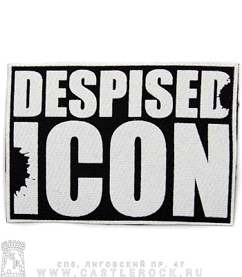 нашивка despised icon (надпись белая, широкая)